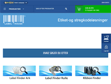 Tablet Screenshot of labelhouse.dk